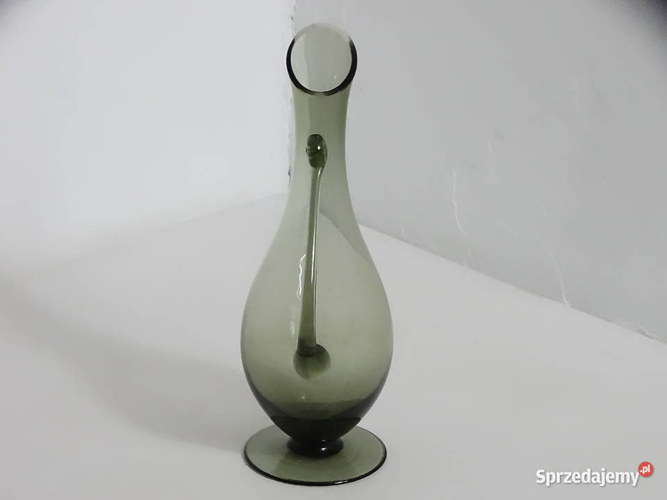 Designerski WazonKarafka PRL Szkło Artystyczne