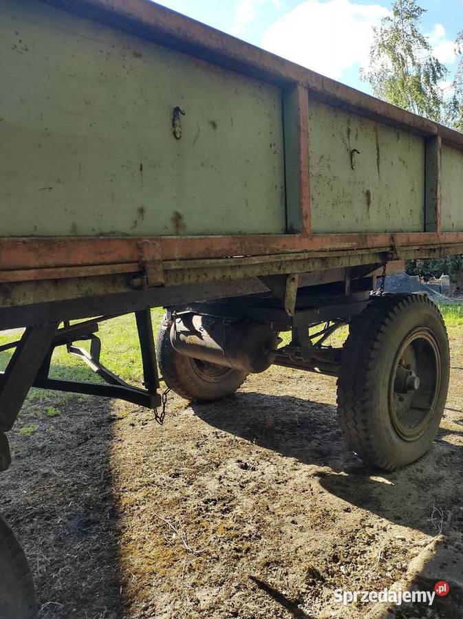 Przyczepa rolnicza wywrotka Rolnictwo kujawsko-pomorskie Nasiegniewo
