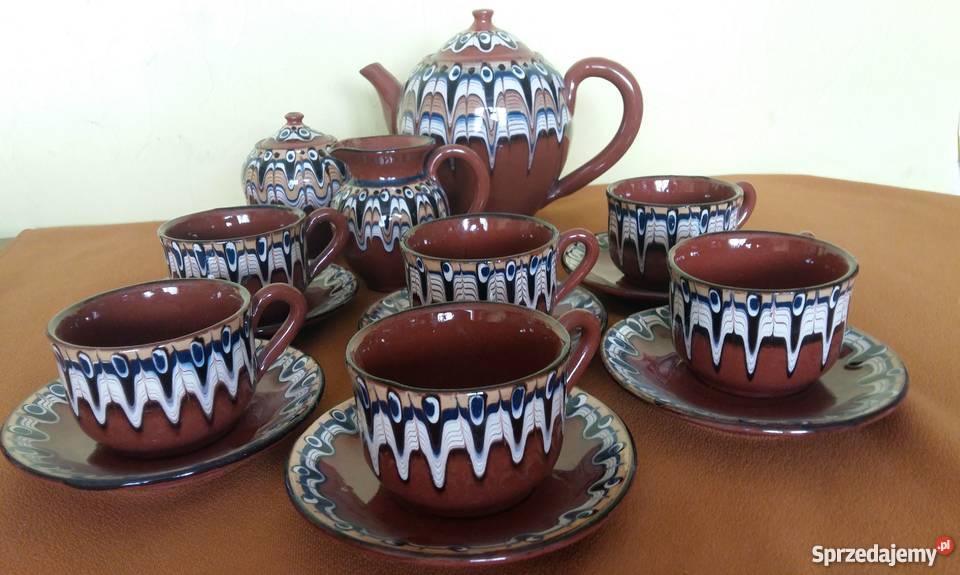 Serwis ceramiczny kawowy bułgarskiZestaw do kawy