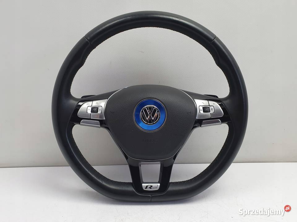VW Golf VII R LINE KIEROWNICA SKÓRZANA ŁOPATKI Janów