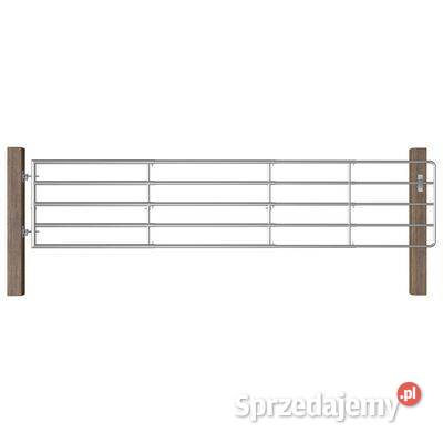 vidaXL Brama do zagrody 5 prętów stal 150400x90 Warszawa