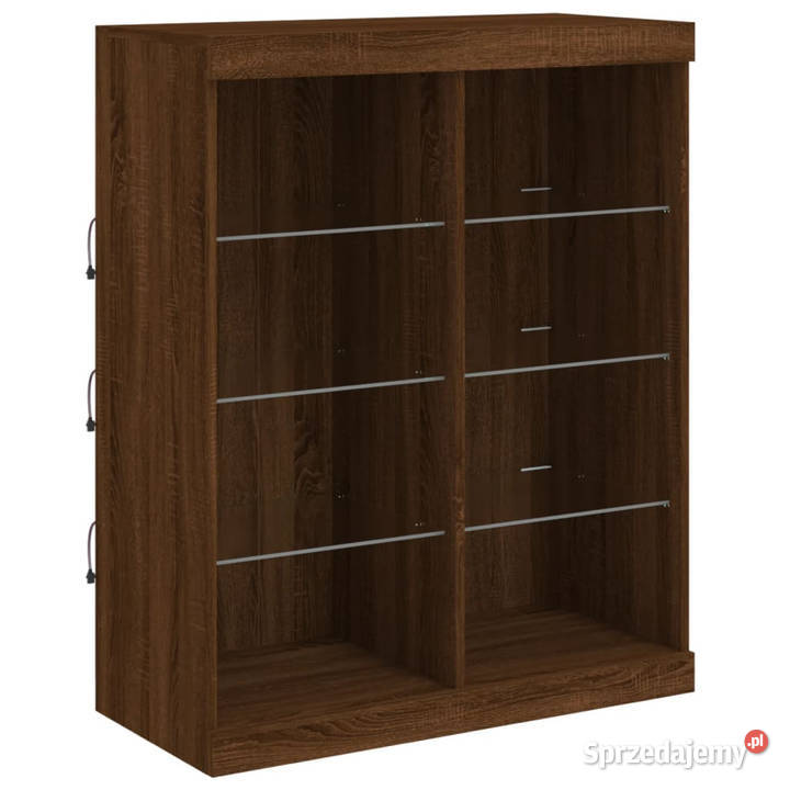 Szafka z oświetleniem LED brązowy dąb 81x37x100 Warszawa
