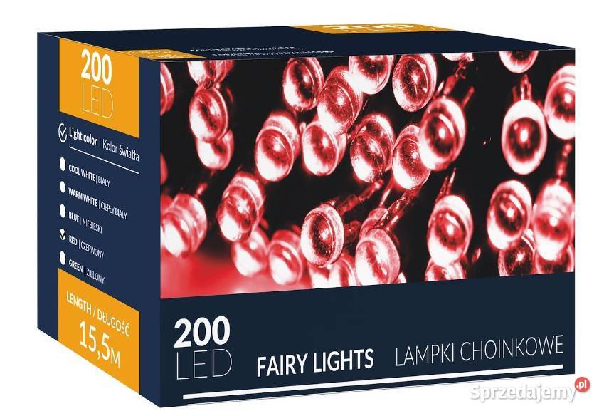 LAMPKI 200 LED NA CHOINKĘ PRĄD ZEWWEW 155m Kraków