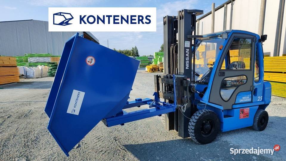 Kontener samowyładowczy 1m3 1000 L KOLEBA ZŁOM Tychy