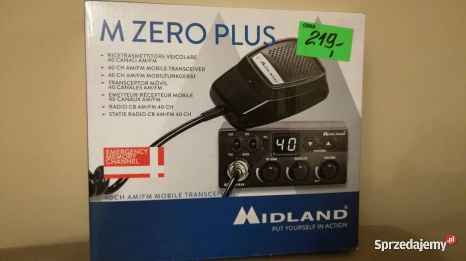 Emisora Midland M Zero Plus 40Ch AM/FM