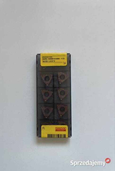 Płytki do gwintu 266RG16MM01A100M 1125 SANDVIK Czarnożyły