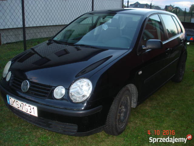 VW polo 12 bezwypadkowy benzyna czarny benzyna pomorskie Kościerzyna