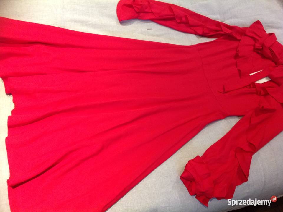 Sukienka Czerwona Damska JOVONNA London XS NOWA Nowa Sól