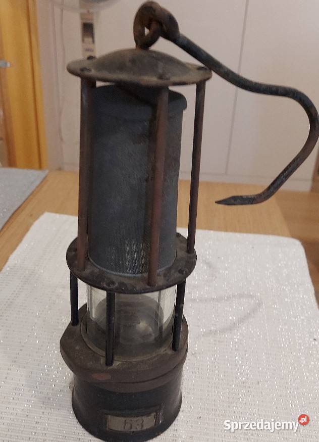 Stara lampa górnicza Oryginał Tychy