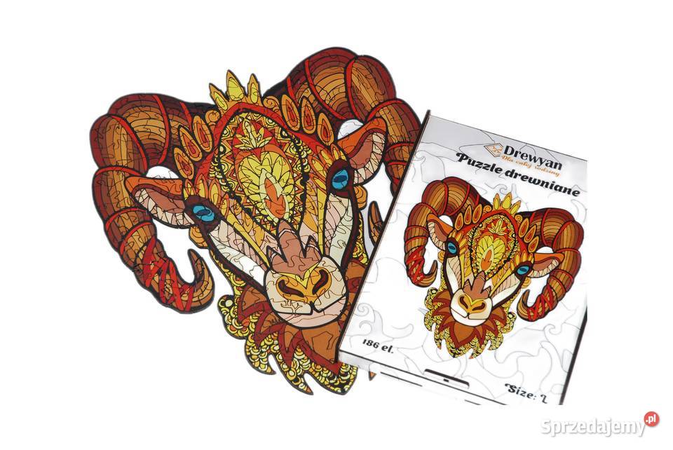 Puzzle Drewniane Premium EKO Układanka Baran 186 Łódź