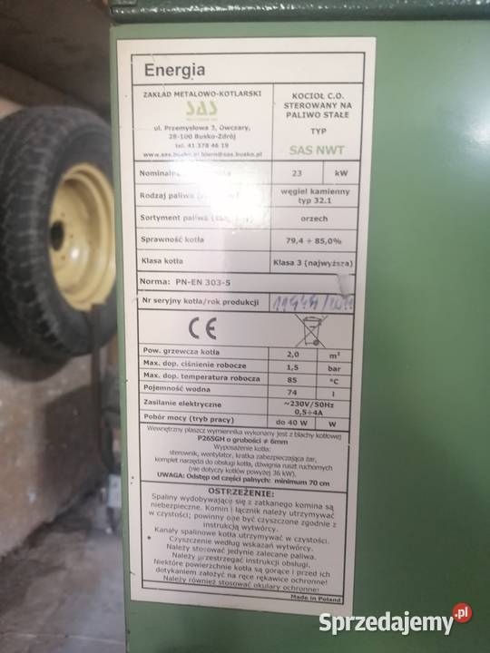 części do pieca SAS