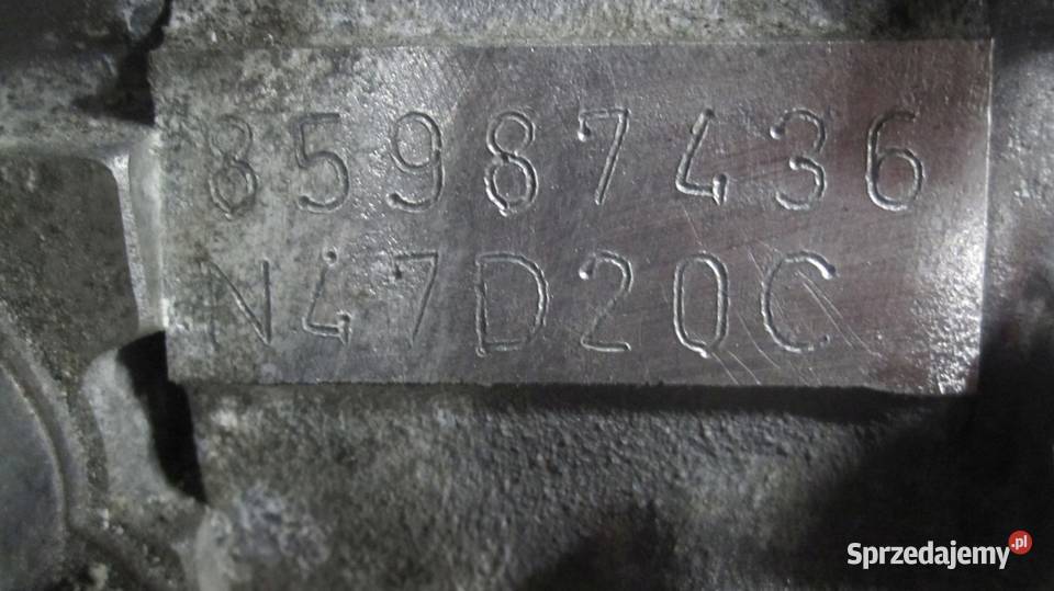 BMW 3 5 X3 X5 20 D N47D20C 177 162 09r silnik