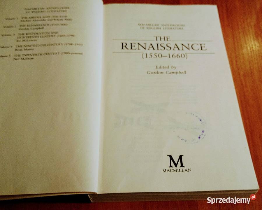 Macmillan anthologies of English literature 2