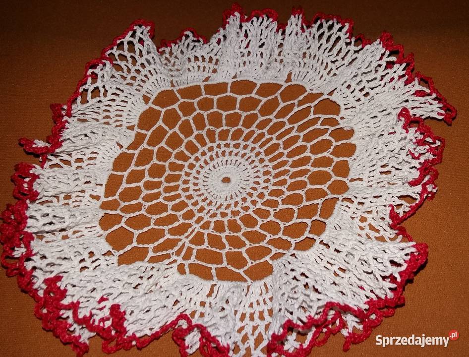 Serwetka szydełkowa serweta serwetki RĘKODZIEŁO biały łódzkie Łódź sprzedam