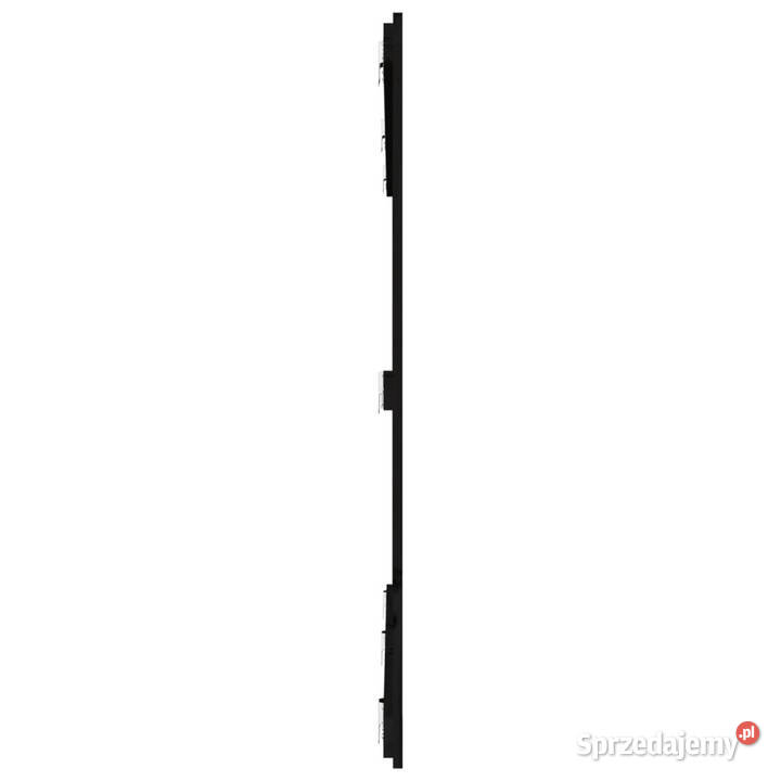 Wezgłowie łóżka czarne 185x3x110 lite drewno Warszawa sprzedam
