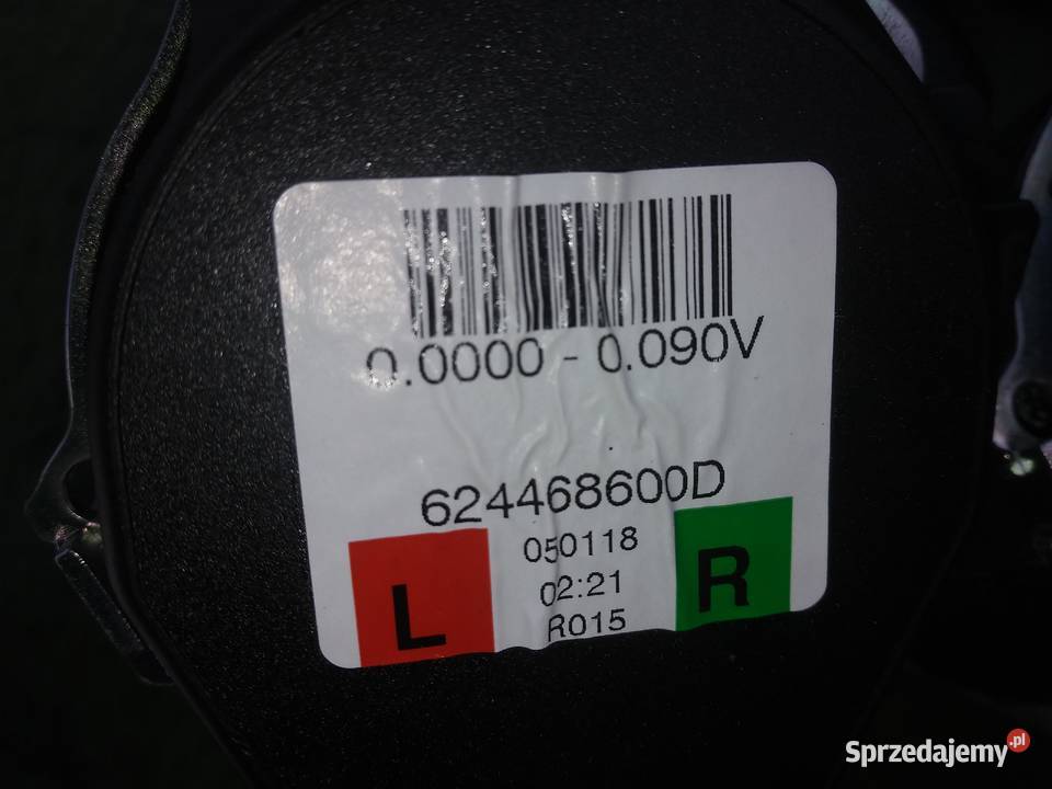 Skoda Rapid 624468600D Pas bezpieczeństwa tył Dębno