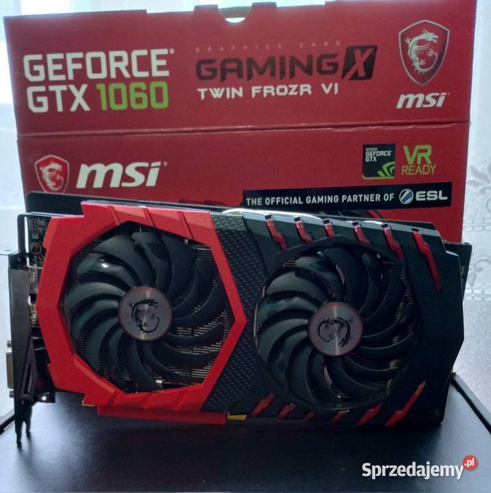 MSI GeForce GTX1060 GAMING X 6 GB Rzeszów sprzedam