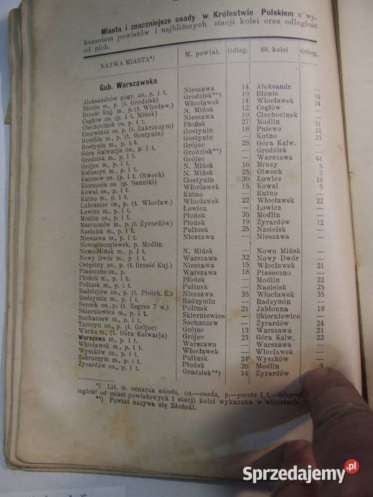Przedwojenny informator 1910 taryfy ceny biletów Czeladź