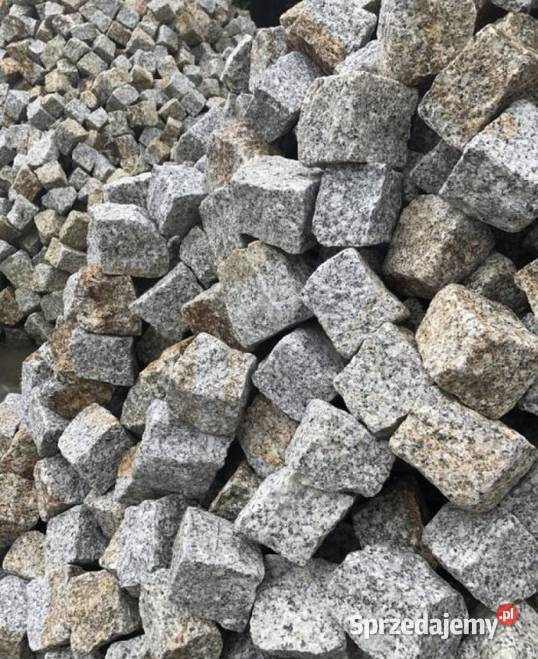 SZARA KOSTKA GRANITOWA Brukowa Kamień na Podjazd mazowieckie Warszawa