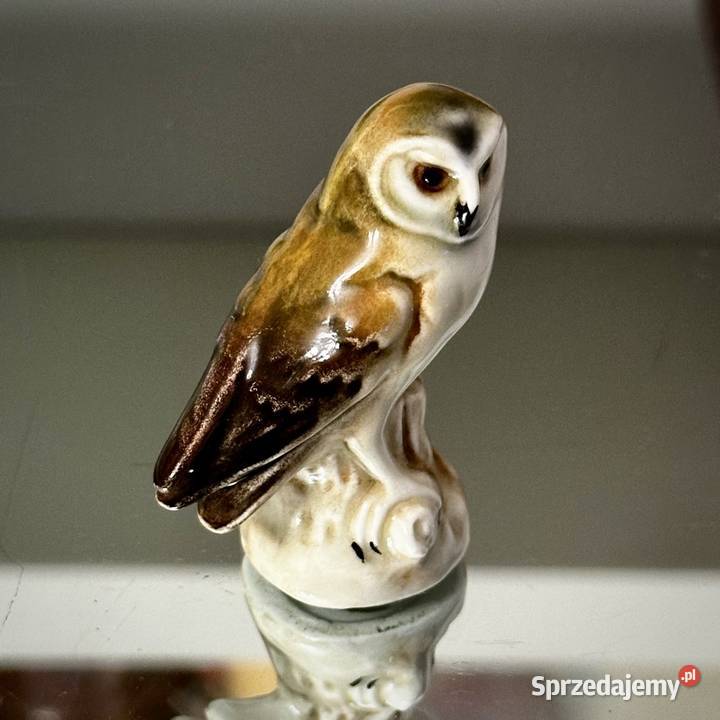 Figurka Sowa płomykówka porcelana Goebel Porcelana i szkło Myszków
