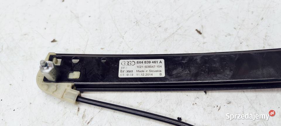 MECHANIZM SZYBY LEWY TYŁ AUDI A1 8X 8X4839461A