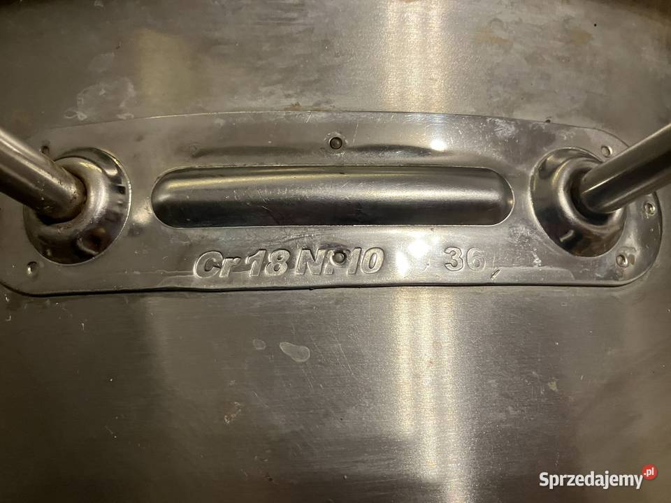 Garnek wysoki Profi Line z pokrywką dno Sandwich Warszawa