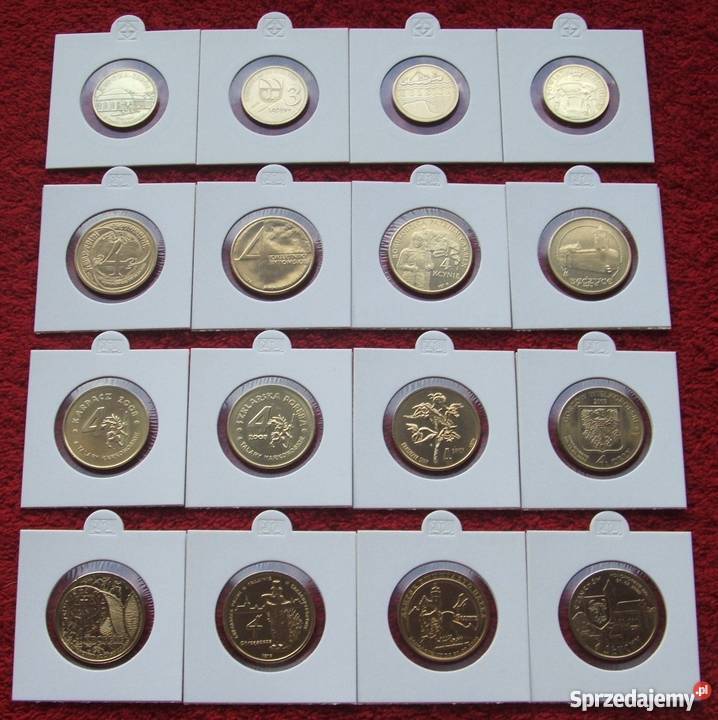 ZESTAW MONET REGIONALNYCH 2 W HOLDERACH KOMPLET Katowice