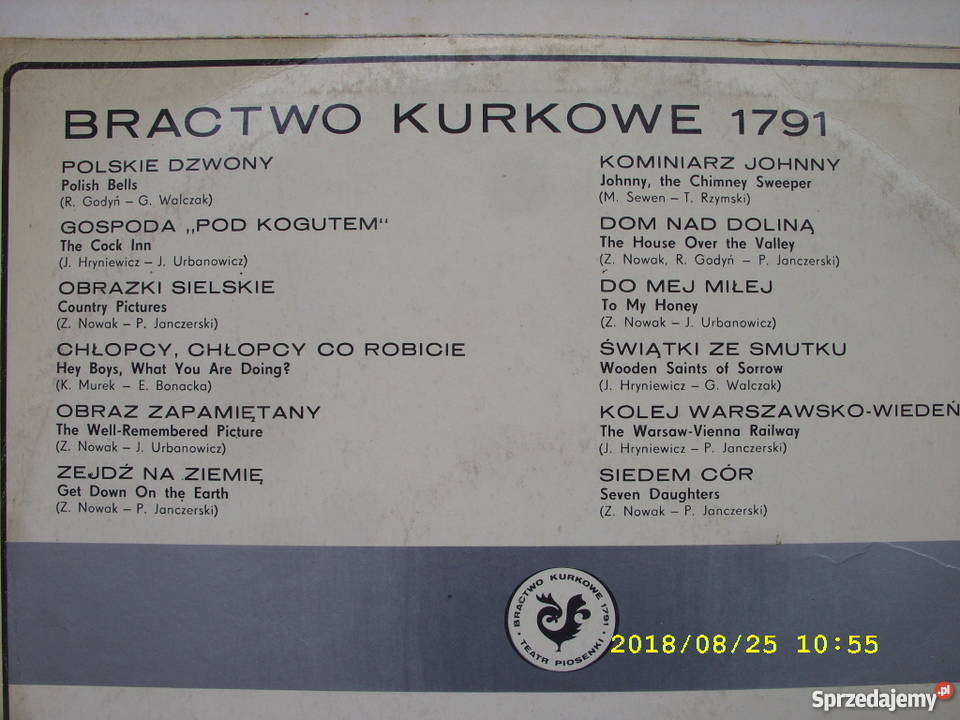 ROCK BRACTWO KURKOWE 1791Polskie dzwony LP winyl