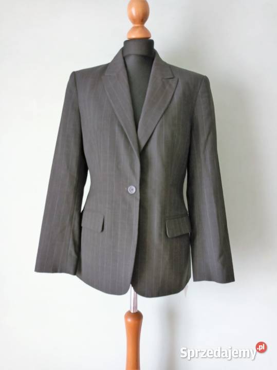 Szara elegancka marynarka rozmiar 12UK szary/srebrny mazowieckie Warszawa