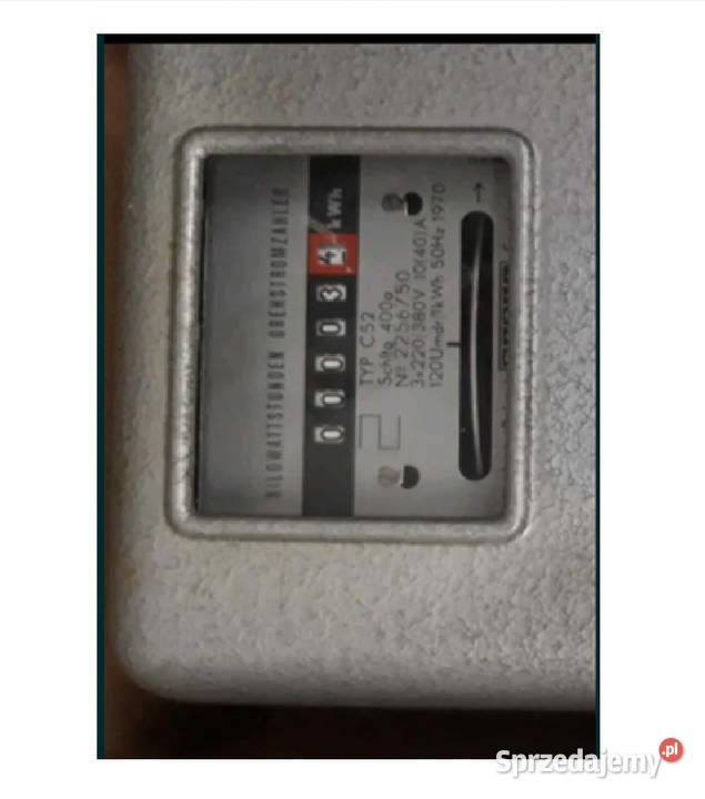 licznik energii elektrycznej C52 1040A Kraków