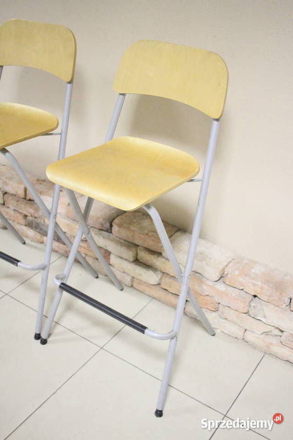 Drewniane hokery do jadalnisalonu Stoły, krzesła, biurka śląskie Pszczyna