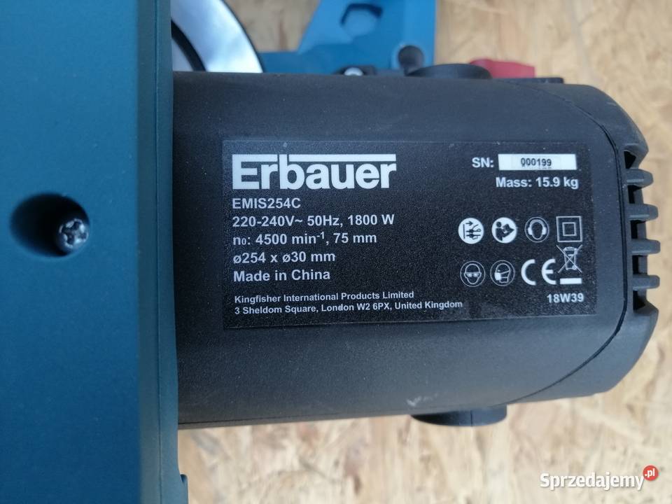 PIŁA UKOŚNICA ERBAUER EMIS254C 18000W 254mm wielkopolskie