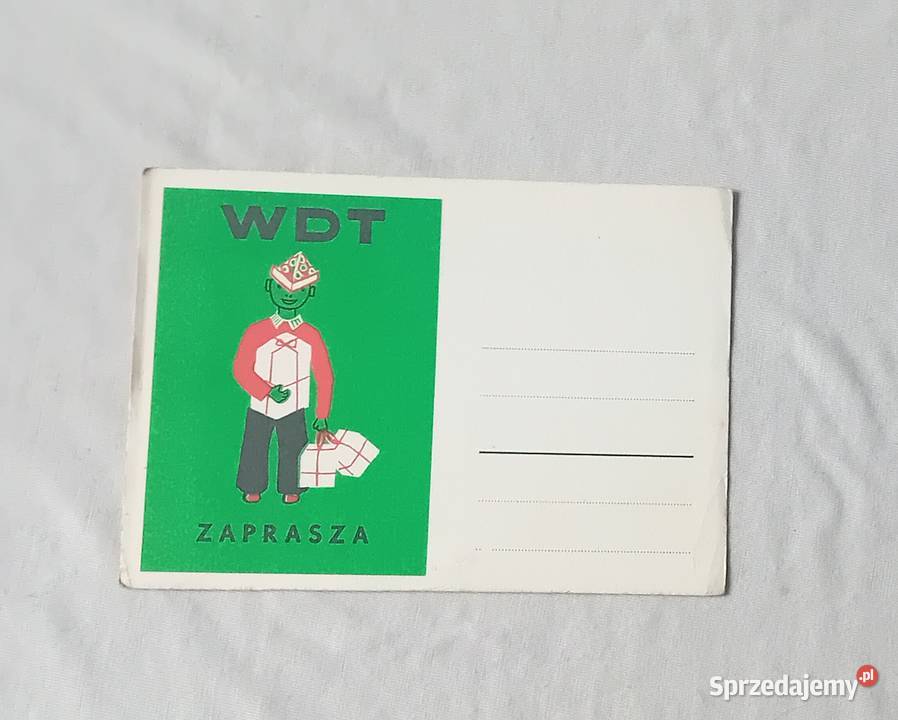Pocztówka reklamowa z lat 70ych Wiejski Dom Koźminek