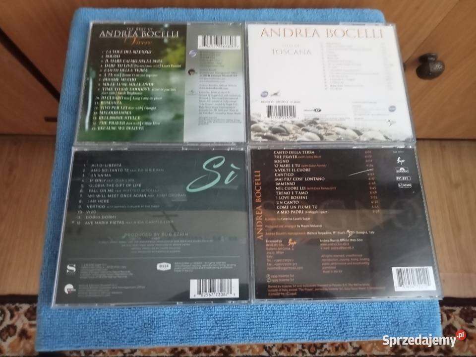 zestaw płyt cdandrea bocelli Odtwarzacze CD i MD Nowy Tomyśl sprzedam