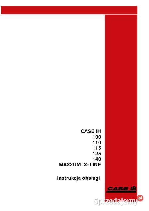 Maxxum XLine CASE IH 100 110 115 125 140 Szamotuły