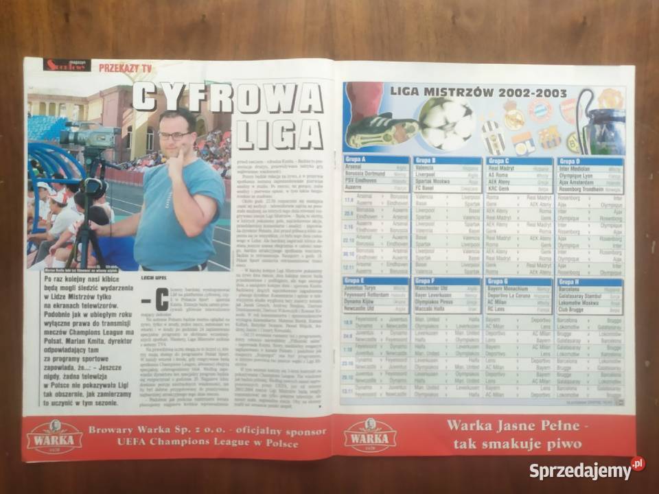 Skarb kibica liga mistrzów sezon 200203 Łódź