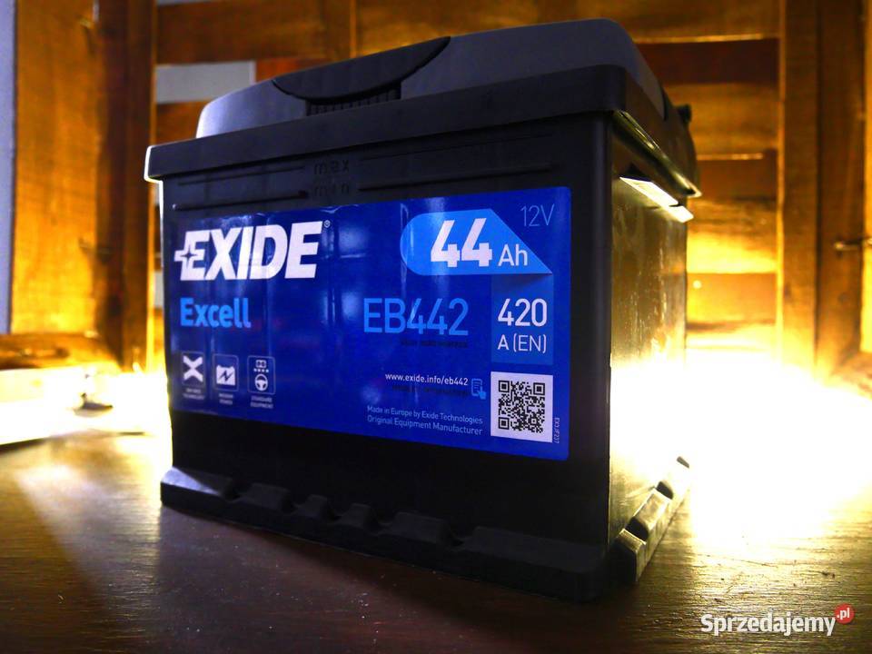 Akumulator Exide Excell 44Ah 400A kostka prawy Piotrków Trybunalski