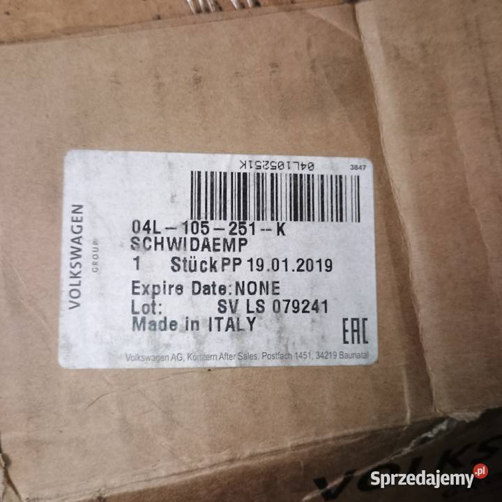 Koło pasowe VAG Rok produkcji 2019 Mszczonów