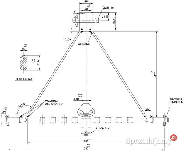 TUZ z zaczepem kat 2 TL150892 małopolskie Kamionna