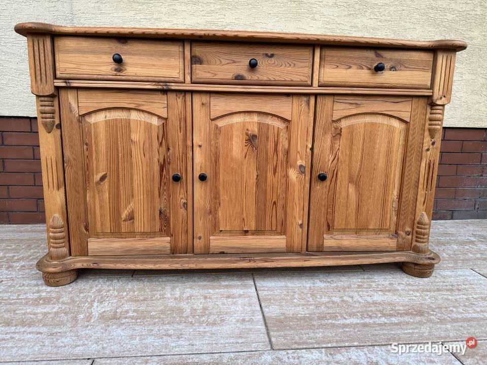 Komoda drewniana sosnowa szafka bufet kredens Garwolin