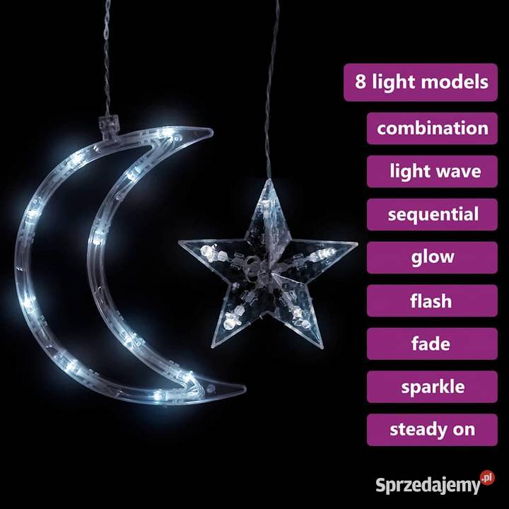 vidaXL Lampki świąteczne z gwiazdkami i Warszawa