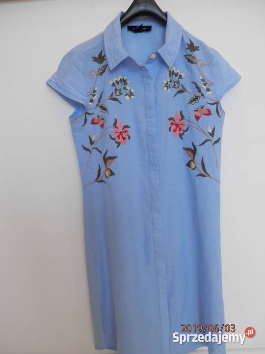 Sukienka Koszulowa Szmizjerka Rozpinana Łomża