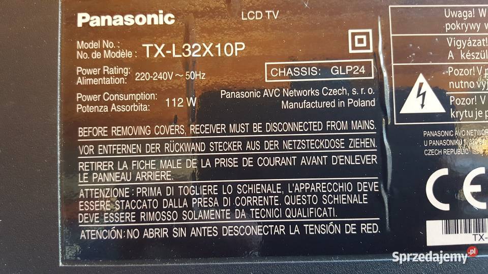 Sprzadam zasilacz do TV Panasinic TXL32X10P