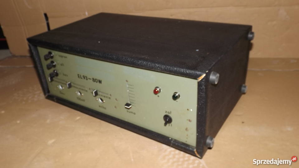 Polski wzmacniacz EL9380W Sprawny Grodziczno