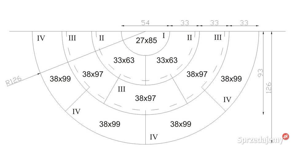 Betonowe stopnice łukowe Świdnica