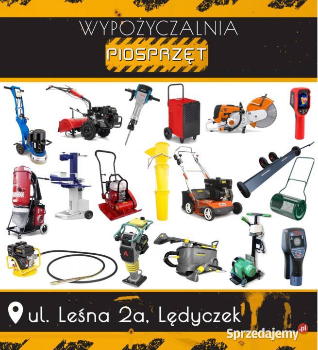 Wypożyczalnia wynajem sprzętu budowlanego Lędyczek