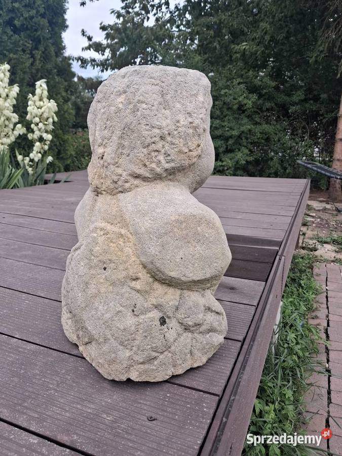Rzeźba z piaskowca popiersie postać Dekoracje ogrodowe sprzedam