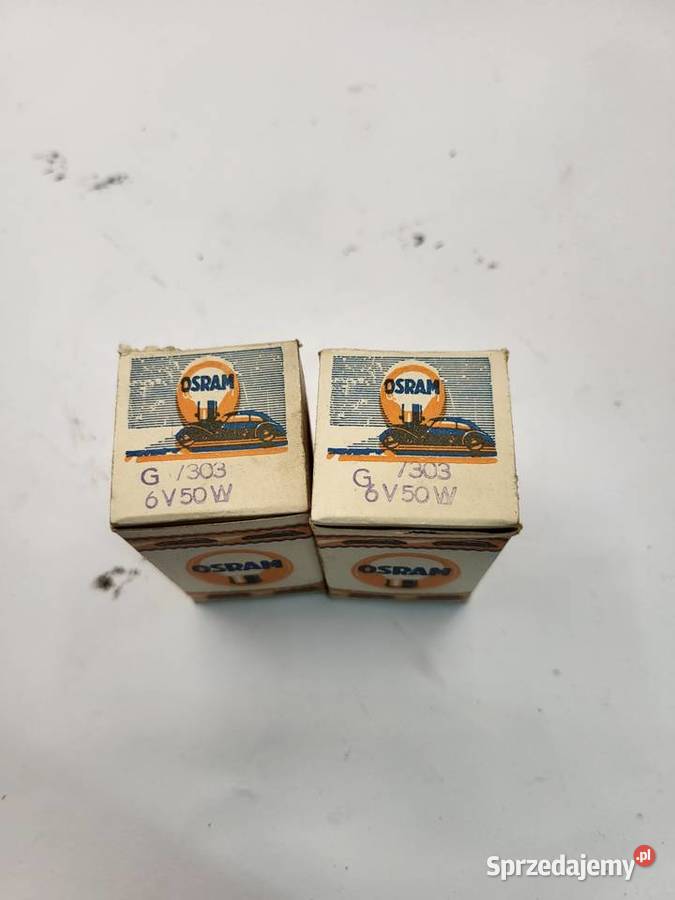 ŻARÓWKA OSRAM 6V 50W ŻÓŁTA DO MOTOCYKLA