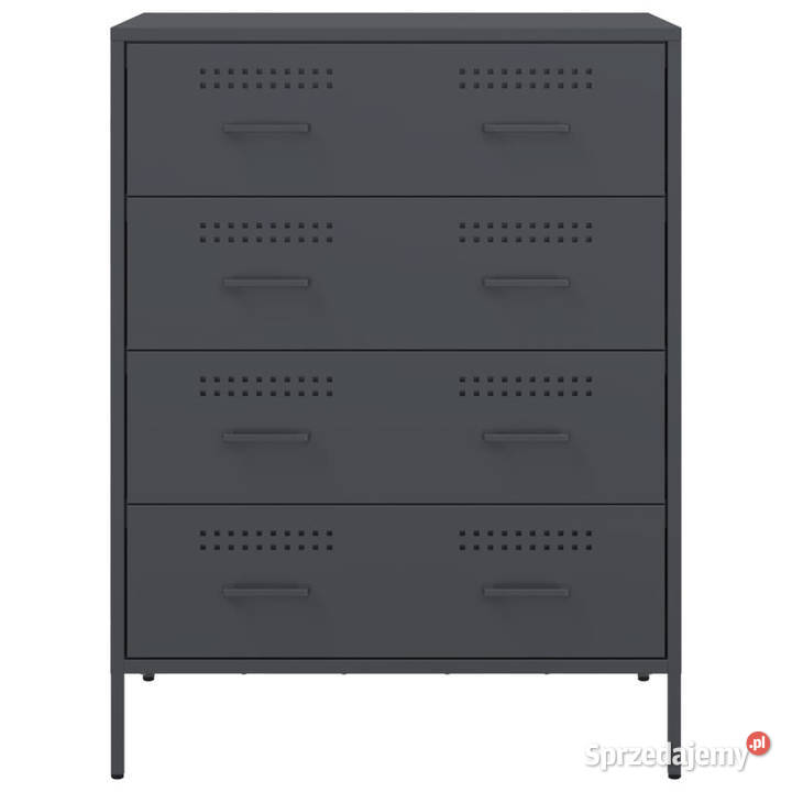 Szafka boczna antracytowa 68x39x89 stal WM842984 Warszawa