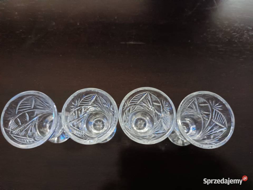 Kieliszki kryształowe 4 Porcelana i szkło Aleksandrów Łódzki